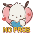 Pochacco Friendly Words Sticker for LINE & WhatsApp | ZIP: GIF & PNG