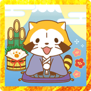 Rascal New Year's Big Stickers Sticker for LINE & WhatsApp | ZIP: GIF & PNG