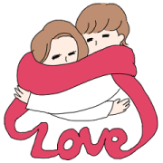 SAM'U×nostalgic people "Winter" Sticker for LINE & WhatsApp | ZIP: GIF & PNG