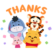 Winnie the Pooh by Takashi Mifune Sticker for LINE & WhatsApp | ZIP: GIF & PNG