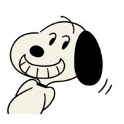Animated Snoopy Retro Stickers Sticker for LINE & WhatsApp | ZIP: GIF & PNG
