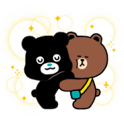 LINE FRIENDS & BRAVO! Sticker for LINE & WhatsApp | ZIP: GIF & PNG