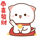Mochi Mochi Peach Cat: Happy CNY