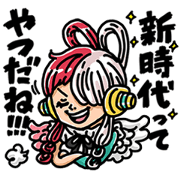 ONE PIECE Utamp by.igarashi yuri Sticker for LINE & WhatsApp | ZIP: GIF & PNG