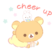 Rilakkuma: Usausababy Family Sticker for LINE & WhatsApp | ZIP: GIF & PNG