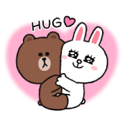 LINE FRIENDS - Maison Kitsuné X LINE FRIENDS GIF stickers