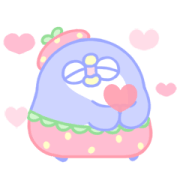 PP mini Strawberry stickers PP mini Strawberry stickers Sticker for LINE & WhatsApp | ZIP: GIF & PNG