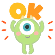 Mike Goes to Work Sticker for LINE & WhatsApp | ZIP: GIF & PNG
