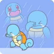 Pokémon: Squirtle Sticker for LINE & WhatsApp | ZIP: GIF & PNG