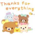Rilakkuma Happy for you stickers Rilakkuma Happy for you stickers