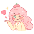 Daily Cherry Girl LINE Sticker