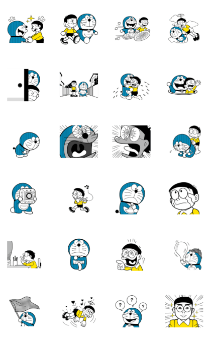 Doraemon's Silent Animations WhatsApp Sticker