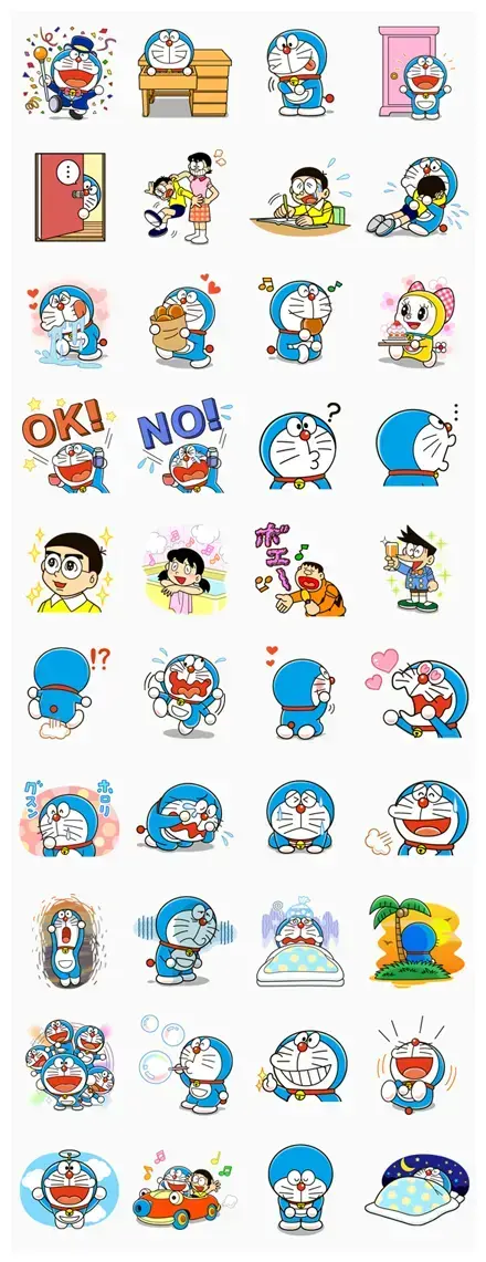 Doraemon WhatsApp Sticker PNG