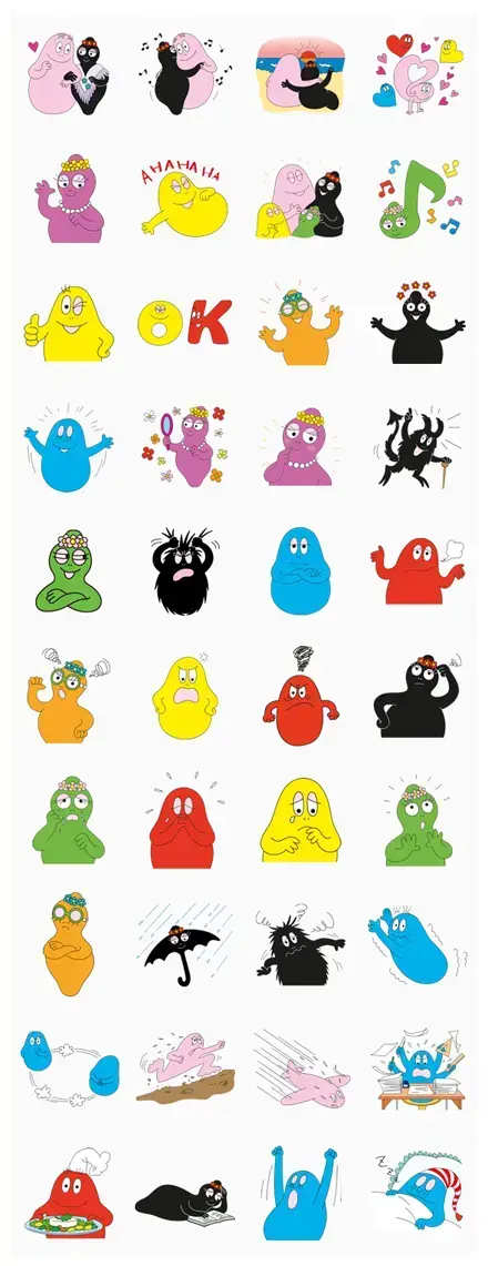 BARBAPAPA WhatsApp Sticker GIF-632