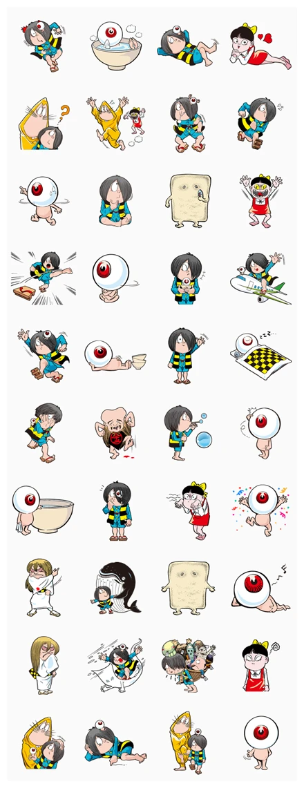 GeGeGe no Kitaro WhatsApp Sticker PNG