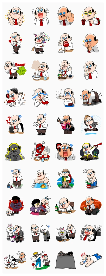 A Boss's Life WhatsApp Sticker PNG