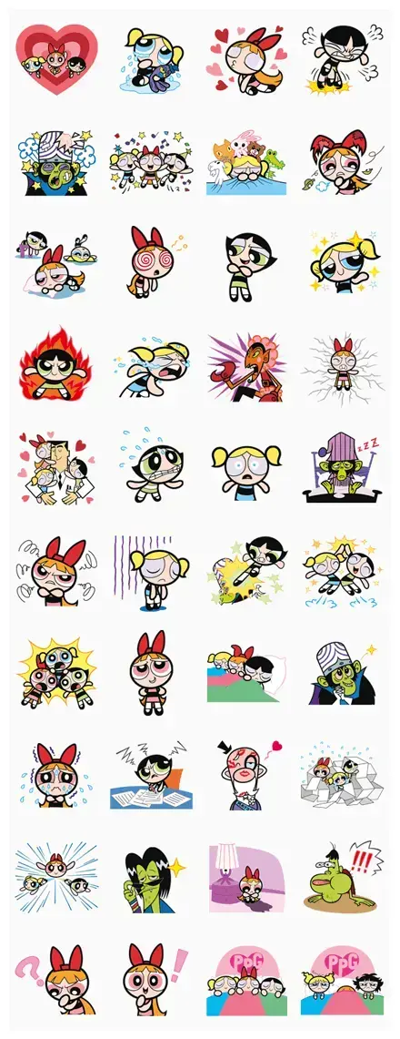 The Powerpuff Girls WhatsApp Sticker GIF
