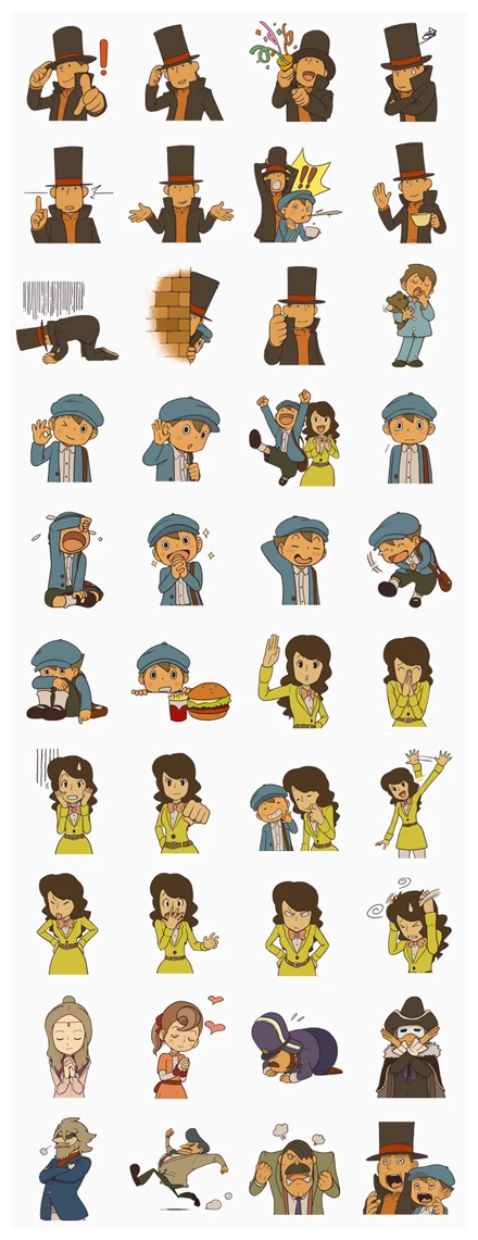 Professor Layton WhatsApp Sticker PNG