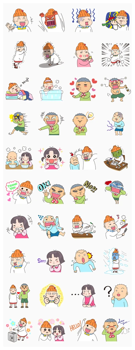 Kaasan Mom's Life WhatsApp Sticker PNG