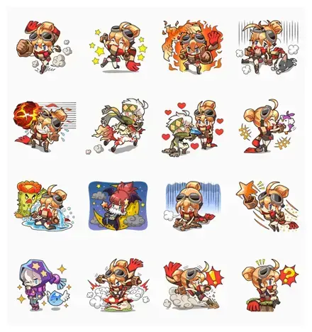 LINE WIND runner WhatsApp Sticker GIF-811