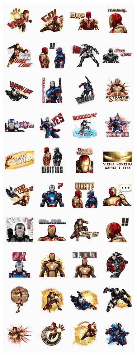 Iron Man 3 WhatsApp Sticker PNG