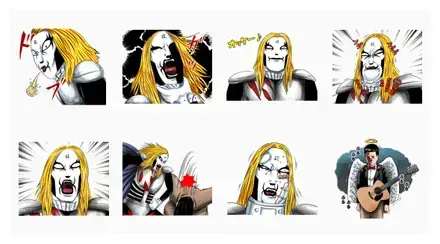 Detroit Metal City WhatsApp Sticker PNG