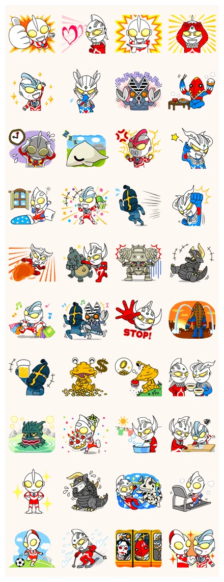 ULTRAMAN: Heroes & Monsters WhatsApp Sticker PNG