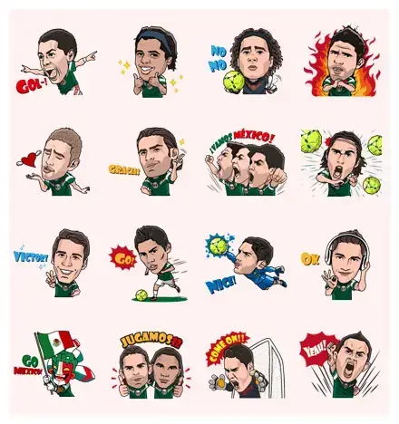 Mexico National Football Team WhatsApp Sticker PNG