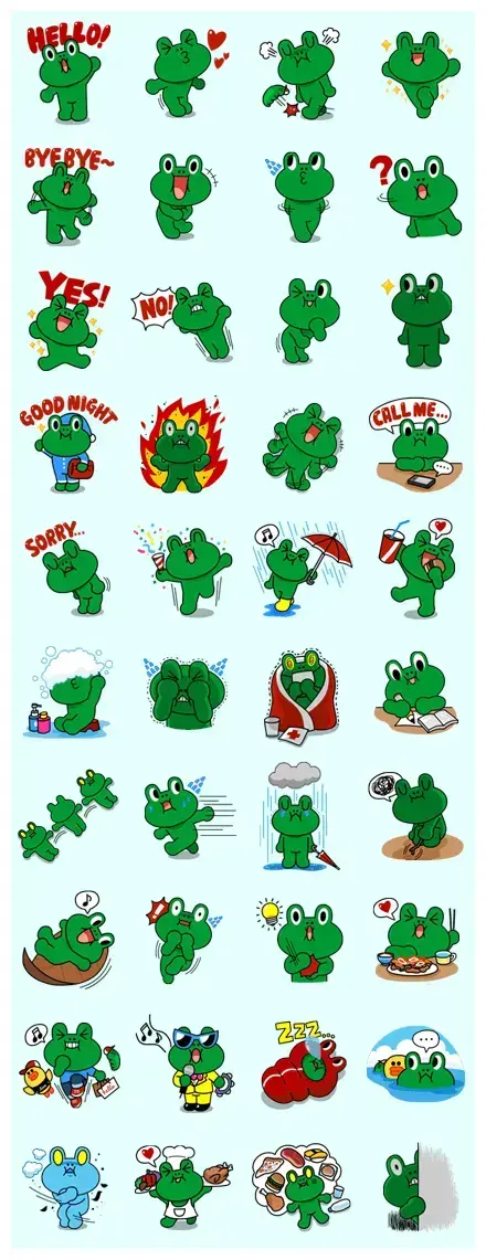 رویداد تماس مجانیLINE WhatsApp Sticker PNG