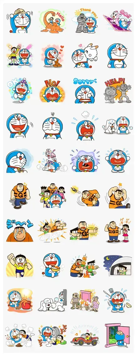 Doraemon the Adventure WhatsApp Sticker PNG