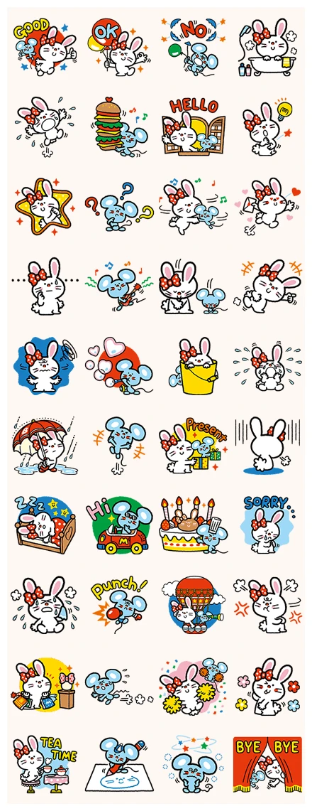 BUNNY & MATTY WhatsApp Sticker PNG