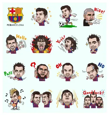 Welcome to Barcelona WhatsApp Sticker PNG