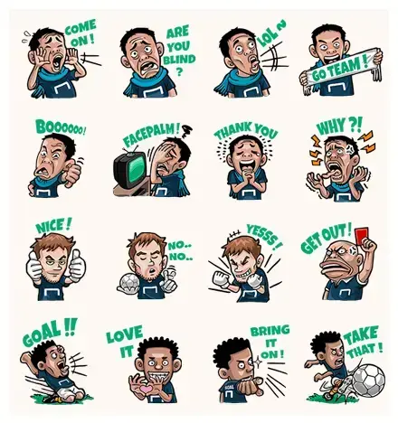 Goal.com: Ultimate Football Fans WhatsApp Sticker PNG