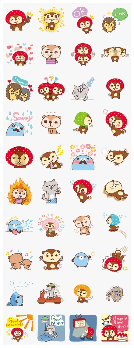 Kireizukin seikatu's Carefree Days WhatsApp Sticker PNG
