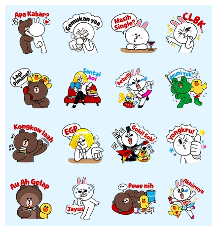 LINE Characters : Reuni Yuk! WhatsApp Sticker PNG