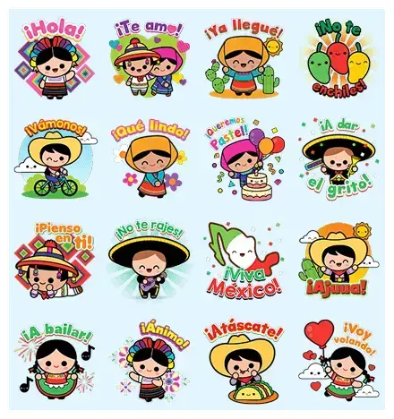 Hola México Lindo WhatsApp Sticker GIF