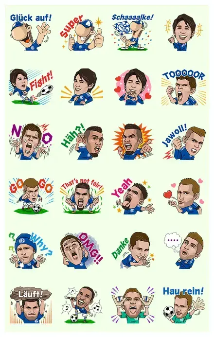 Schalke 04ʹs First Official Stickers WhatsApp Sticker GIF