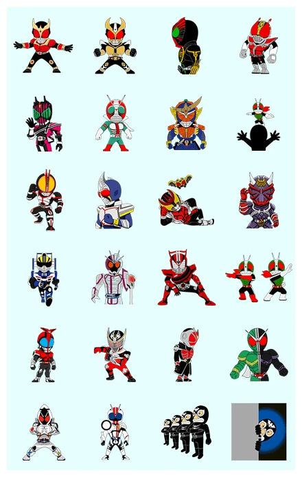 Masked Rider&Friends: Animated Stickers! WhatsApp Sticker PNG