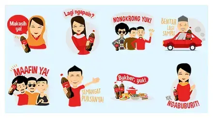 Coca-Cola : Ramadan Meriah Bersama WhatsApp Sticker GIF