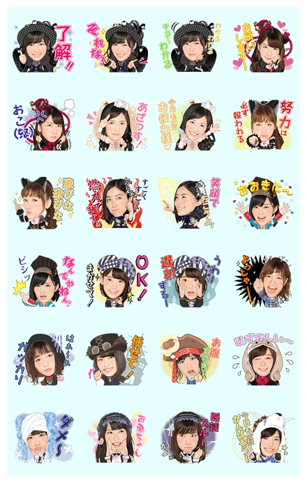 AKB48: Dulcet Tones WhatsApp Sticker PNG