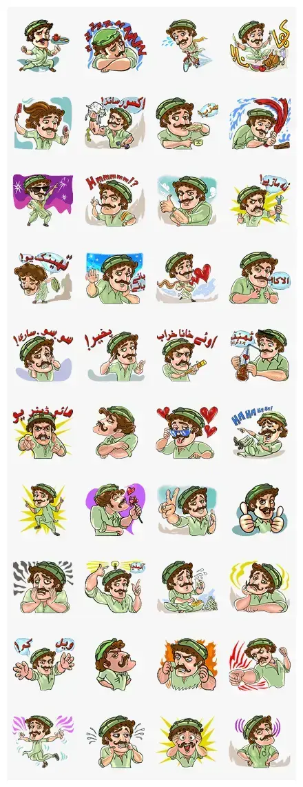 Khan Pathan WhatsApp Sticker GIF