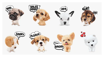 My Best Friend, Woof Woof WhatsApp Sticker PNG