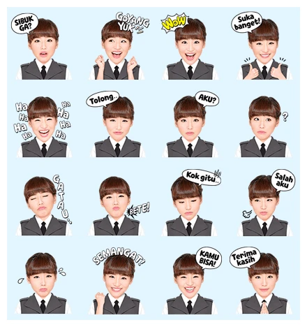 Ride Around Town with
Haruka from JKT48 WhatsApp Sticker PNG