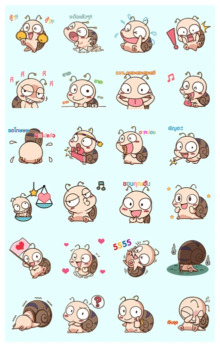 Animated Tumurin Thai Version WhatsApp Sticker PNG