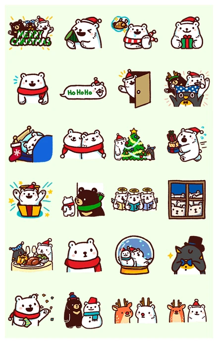 Bac Bac's Diary: It's Winter! WhatsApp Sticker PNG