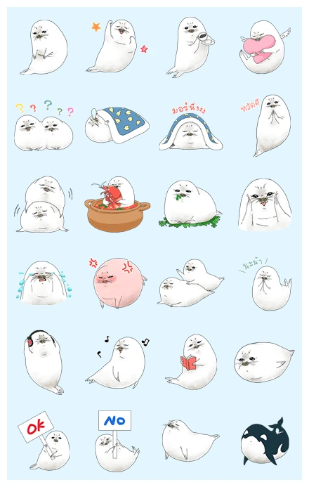 Animated Mochi Goma! WhatsApp Sticker PNG