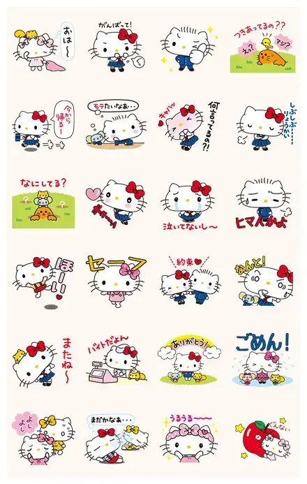 Hello Kitty: Simple and Sweet WhatsApp Sticker PNG