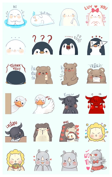 Friendly Chubby WhatsApp Sticker PNG