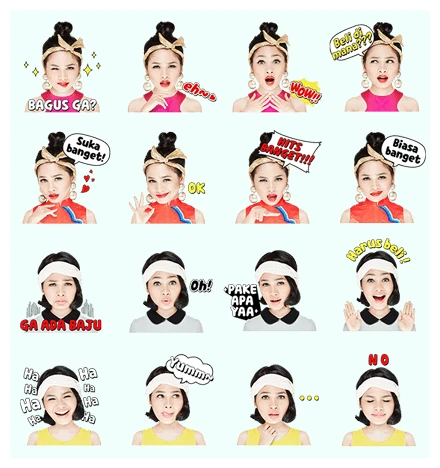 Andien The Fashion Diva WhatsApp Sticker PNG