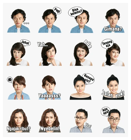 Ada Apa Dengan Cinta? 2 WhatsApp Sticker PNG